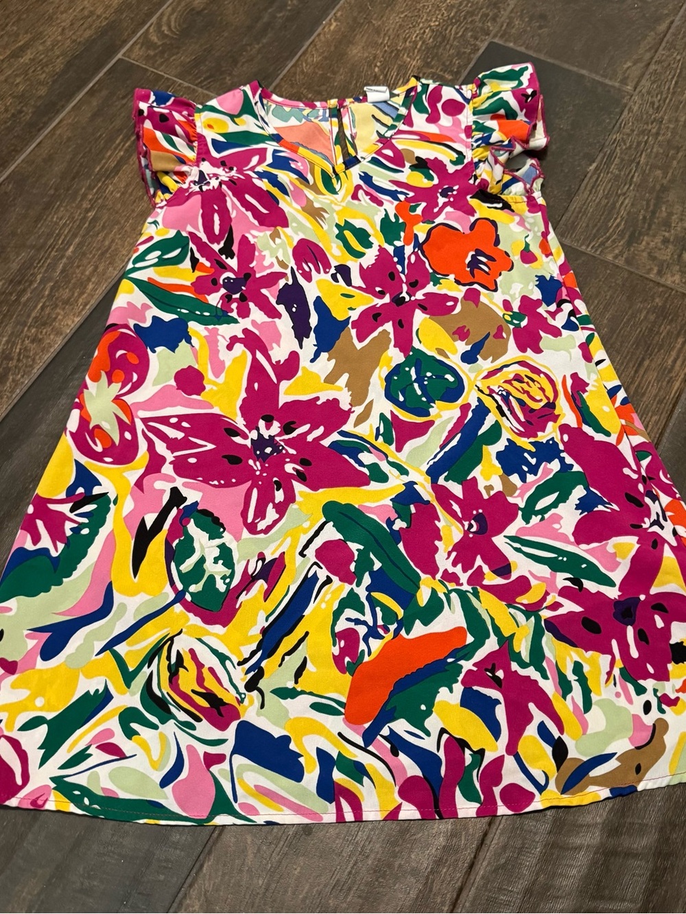 EUC SHEIN Girls Floral A-Line Dress